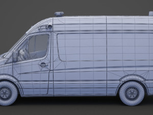 Mercedes Benz Sprinter Ambulance 3D Модель