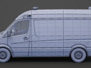 Mercedes Benz Sprinter Ambulance 3D Model