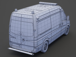 Mercedes Benz Sprinter Ambulance 3D Модель