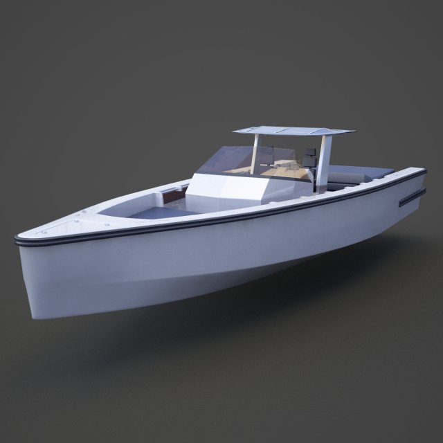Motor Boat 04 Modello 3D .c4d .max .obj .3ds .fbx .stl .blend 