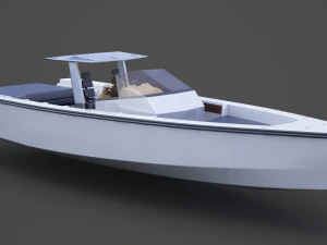Motor Boat 04 3D Model