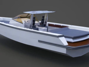 Motor Boat 04 3D Model