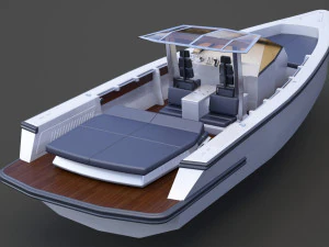Motor Boat 04 3D Model