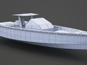 Motor Boat 04 3D Model