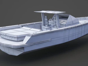 Motor Boat 04 3D Model