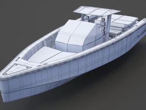 Motor Boat 04 3D Model