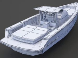 Motor Boat 04 3D Model