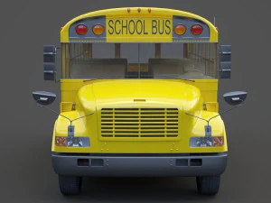 School Bus 01 3D Model