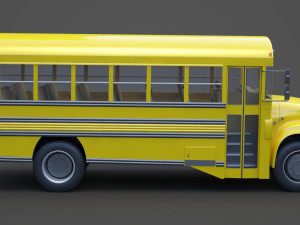 School Bus 01 Modèle 3D