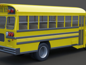 School Bus 01 Modèle 3D