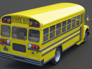 School Bus 01 Modèle 3D