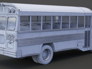 School Bus 01 Modèle 3D