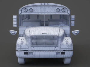 School Bus 01 3D Model