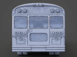 School Bus 01 Modèle 3D