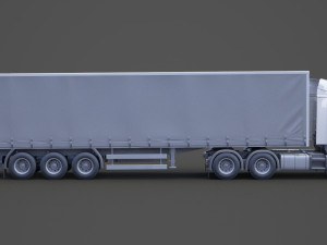 Scania Container Truck 01 3D Model