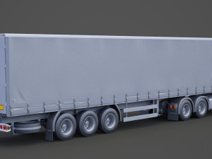 Scania Container Truck 01 3D Model