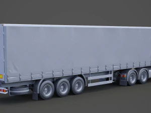 Cami&oacute;n Portacontenedores Scania 01 Modelo 3D