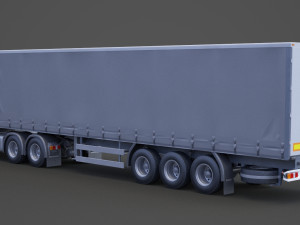 Scania Container Truck 01 3D Model