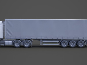 Scania Container Truck 01 3D Model