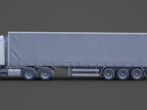 Cami&oacute;n Portacontenedores Scania 01 Modelo 3D