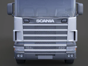 Cami&oacute;n Portacontenedores Scania 01 Modelo 3D