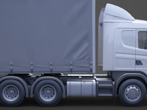 Scania Container Truck 01 3D Model