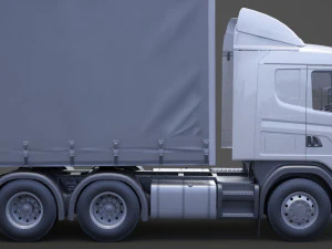 Cami&oacute;n Portacontenedores Scania 01 Modelo 3D