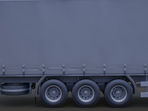 Scania Container Truck 01 3D Model