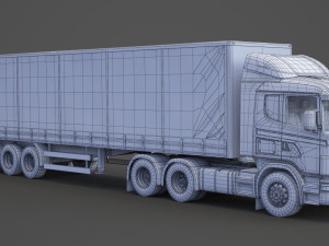 Scania Container Truck 01 3D Model