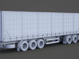 Cami&oacute;n Portacontenedores Scania 01 Modelo 3D
