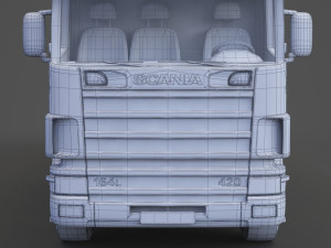 Scania Container Truck 01 3D Model