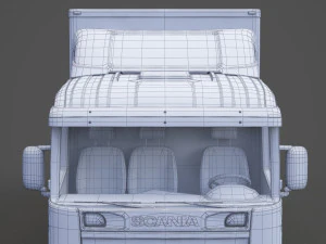Cami&oacute;n Portacontenedores Scania 01 Modelo 3D