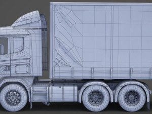 Scania Container Truck 01 3D Model