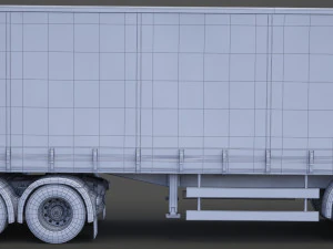 Cami&oacute;n Portacontenedores Scania 01 Modelo 3D