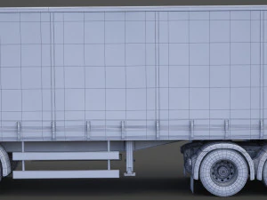 Cami&oacute;n Portacontenedores Scania 01 Modelo 3D