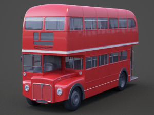 Double Decker Bus 3D Model