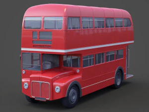 &Ocirc;nibus de dois andares Modelo 3D