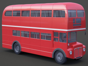 Double Decker Bus 3D Модель