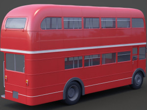 Double Decker Bus 3D Модель