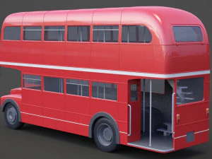 Double Decker Bus 3D Model