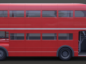 Double Decker Bus 3D Модель
