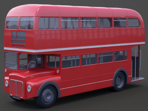 Double Decker Bus 3D Модель