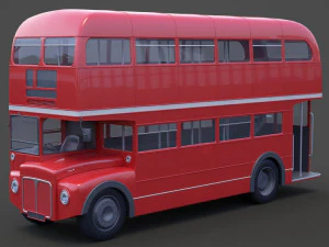 Double Decker Bus 3D Model