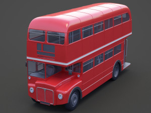 Double Decker Bus 3D Модель