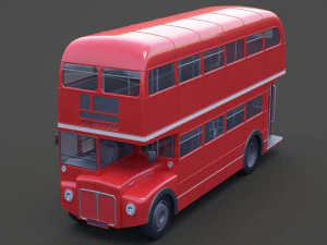 Double Decker Bus 3D Model