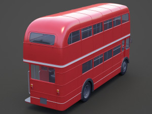 Double Decker Bus 3D Модель