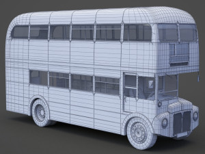 Double Decker Bus 3D Модель