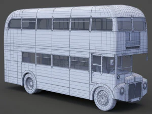 Double Decker Bus 3D Model