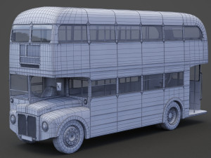 Double Decker Bus 3D Модель