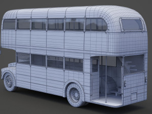 Double Decker Bus 3D Модель